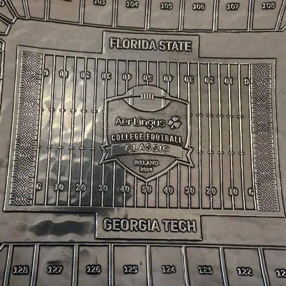 Florida State vs Georgia Tech 2024 Football Classic Aer Lingus Stadium Dish